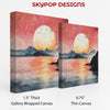 Serene Sunset Mountain Lake Art - View 2