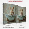 Bunny Bath Time Art - View 2