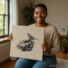 Bird on Hand Art - View 3