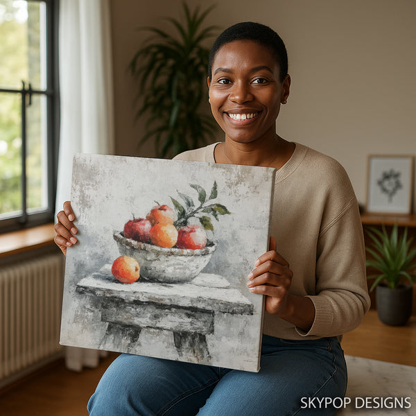 Apple Bowl Art - View 3