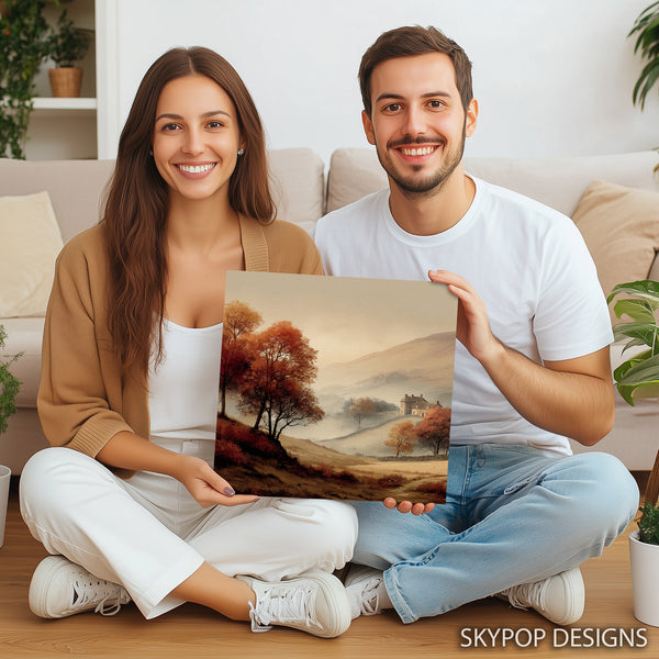 Autumn Valley Farmhouse Art - View 3