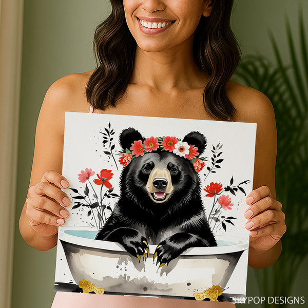 Bear Bathtub Art - View 3