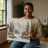 Mountain Lake Serenity Art - View 3