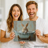 Bunny Bath Time Art - View 3