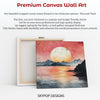 Serene Sunset Mountain Lake Art - View 6
