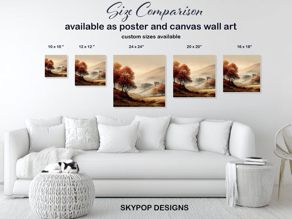 Autumn Valley Farmhouse Art - View 7