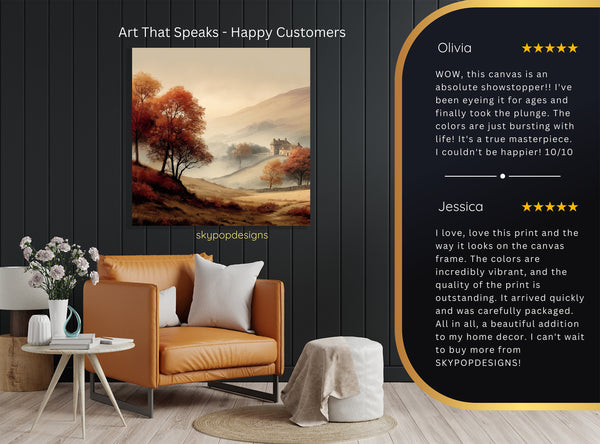 Autumn Valley Farmhouse Art - View 8