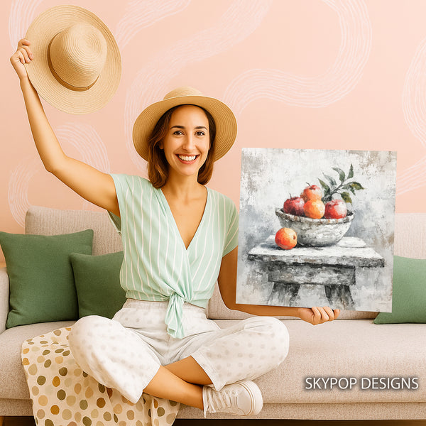 Apple Bowl Art - View 9