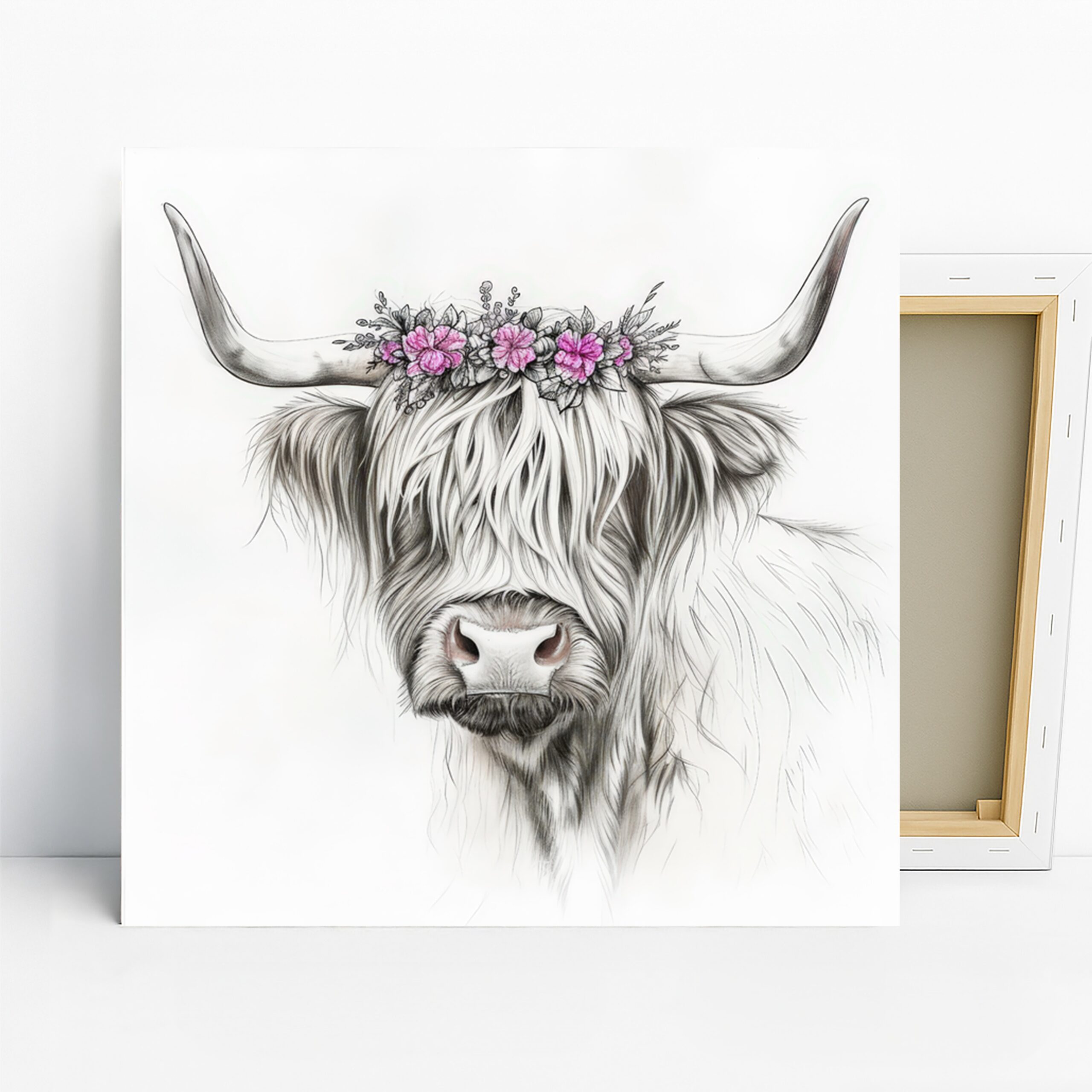 1.jpg Highland Cow Art