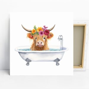 Highland Cow Art