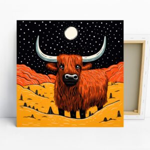 Highland Cow Art