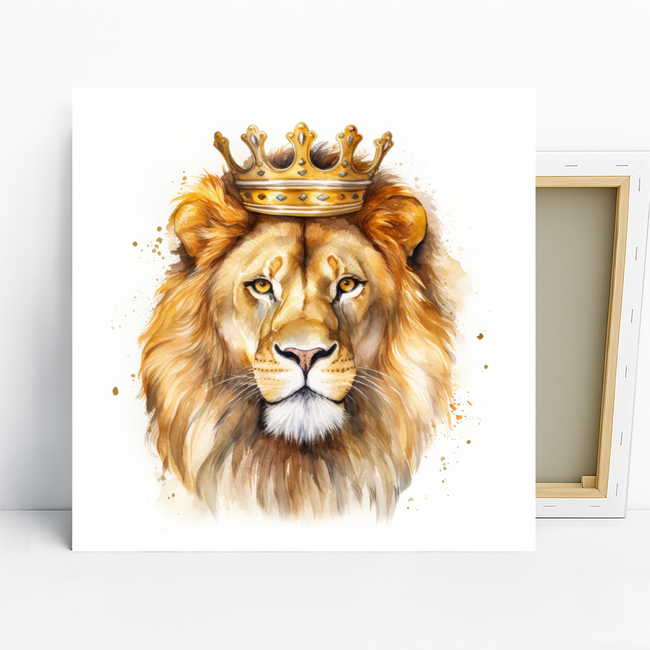 1.jpg Lion King Crown Art Canvas or Poster