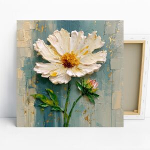 White Daisy Art