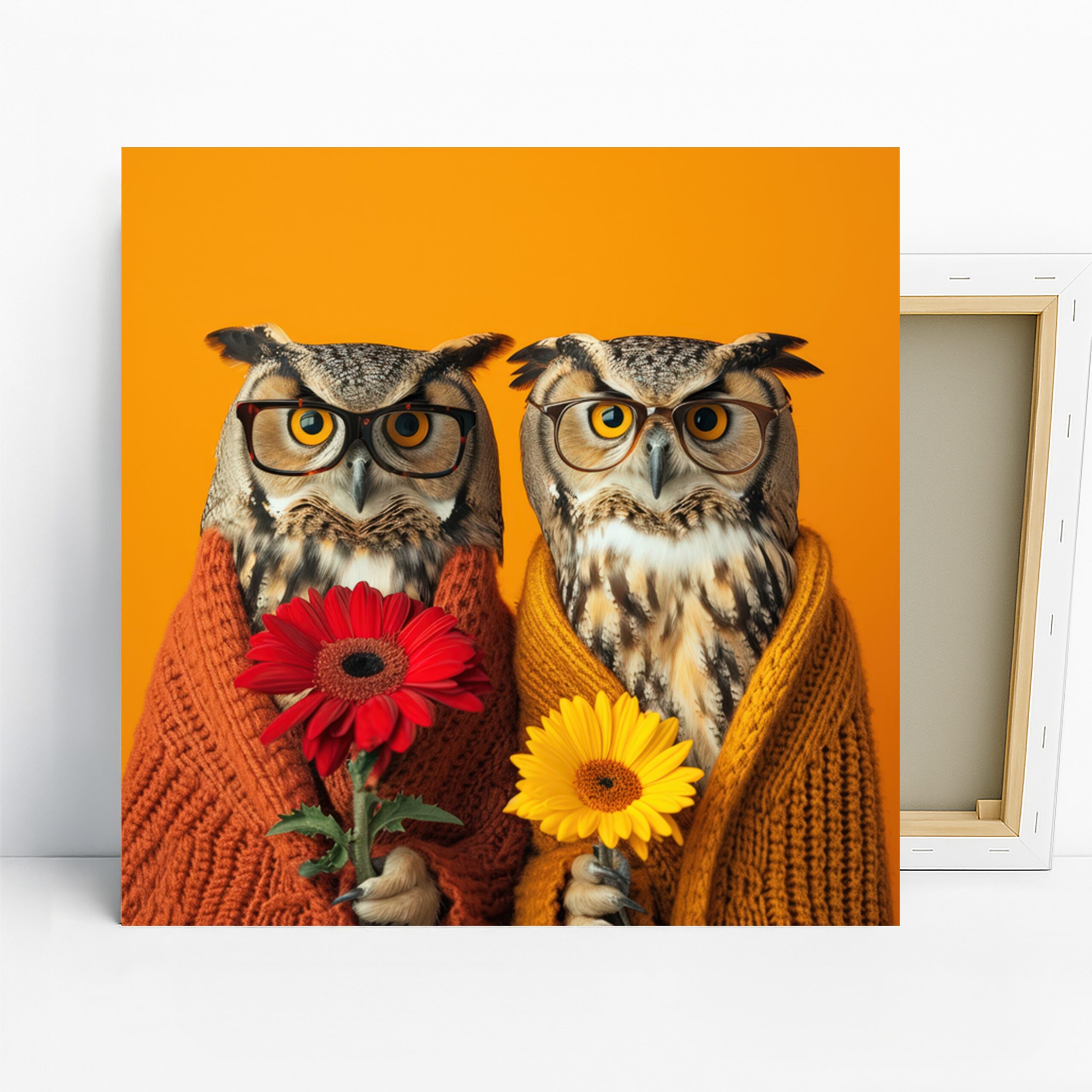 1.jpg Owl Duo Art