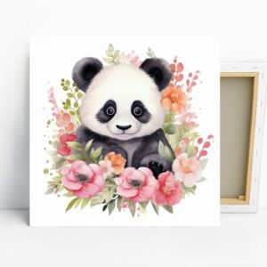 Panda Blooming Art
