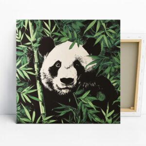 Panda Bamboo Forest Art
