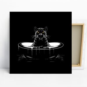 Panther Bathtime Art