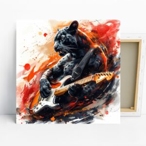 Panther Rock Guitar Art