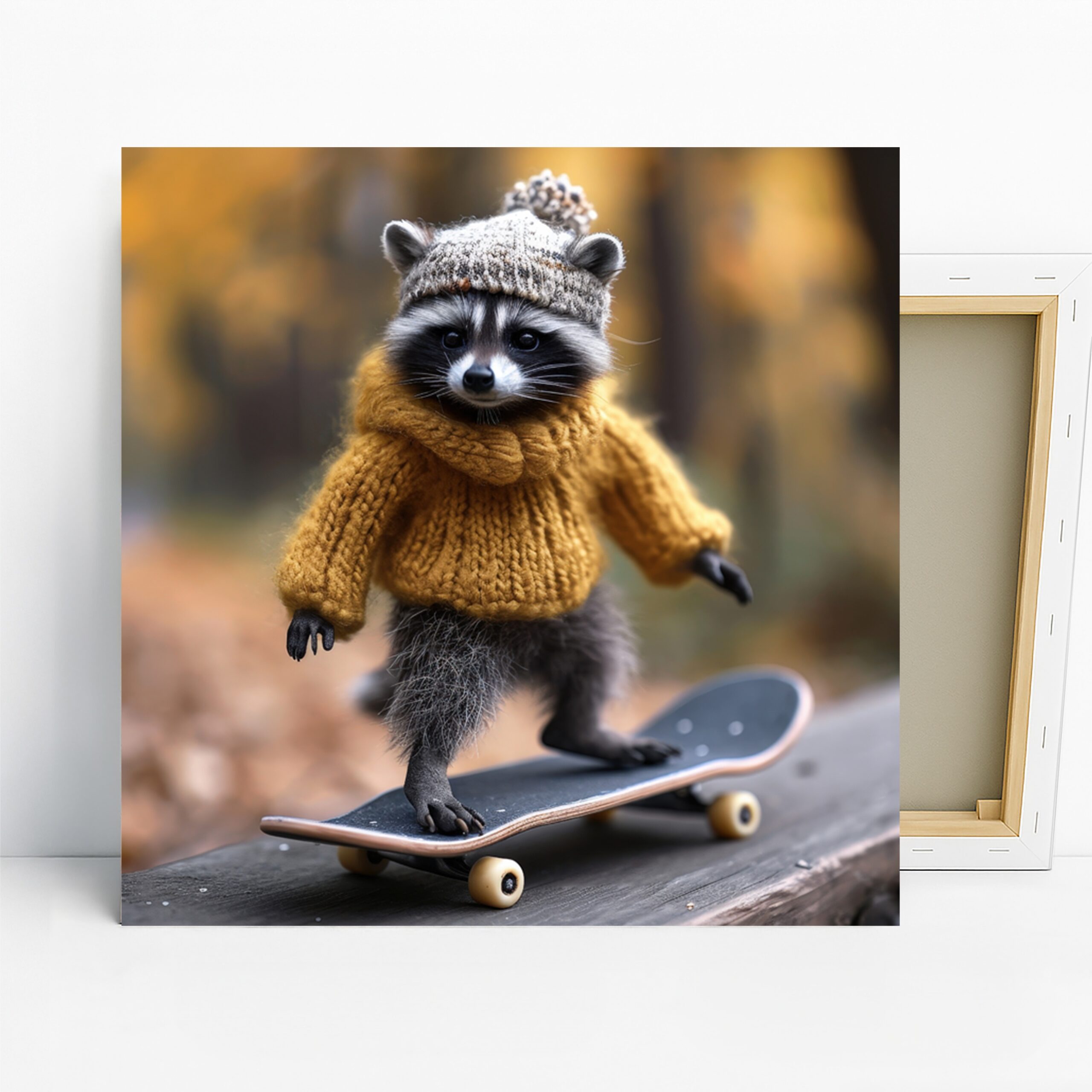 1.jpg Raccoon Skater Art