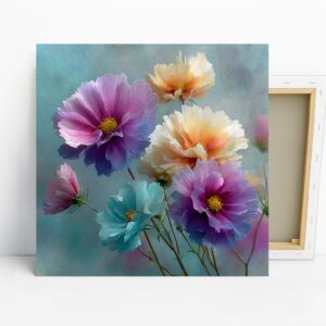 Vibrant Floral Burst Art