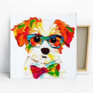Shih Tzu With Glasses Art