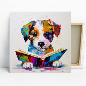 Yorkshire Terrier Reading Art