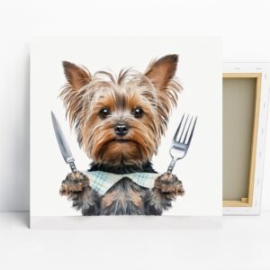 Yorkshire Terrier Dinner Art