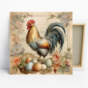 Rooster Eggs Art