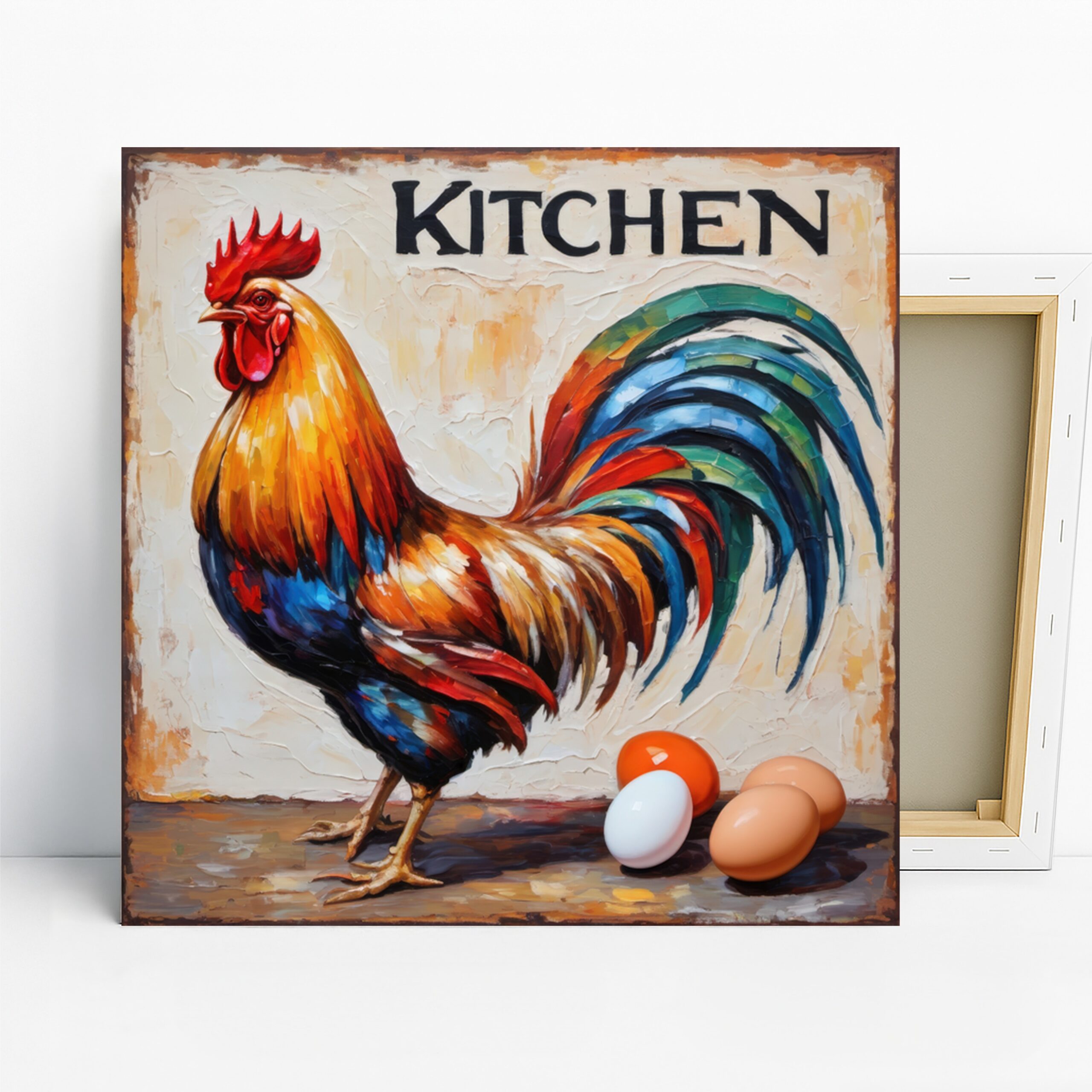 1.jpg Rooster and Eggs Art