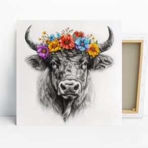 Highland Cow Art