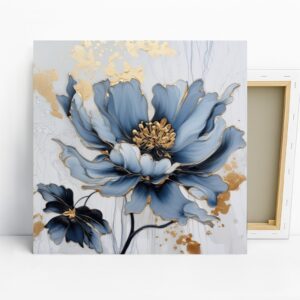 Golden Petal Bloom Art