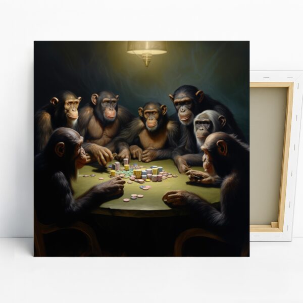 Chimpanzee Poker Night Art