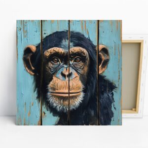 Chimpanzee Portrait Art