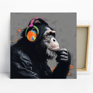 Chimpanzee DJ Art