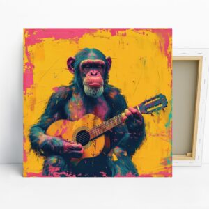 Chimpanzee Jam Session Art