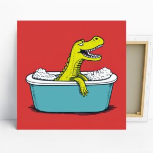 Crocodile Bath Art