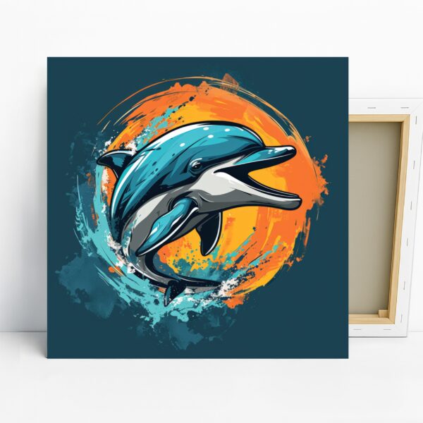Dolphin Art Poster or Canvas