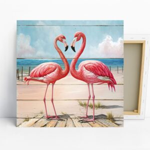 Flamingo Love Serenade Art