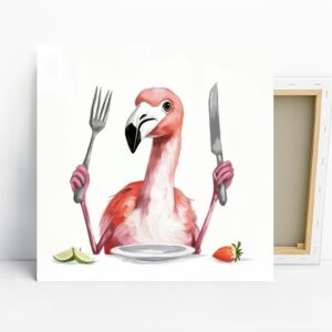 Flamingo Dinner Party Art