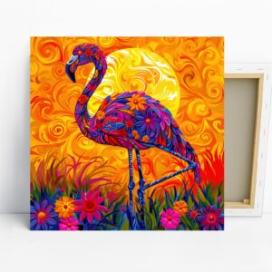 Flamingo Floral Art