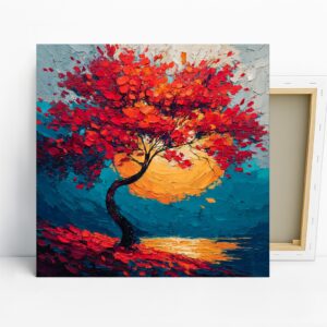 Vibrant Autumn Tree Art