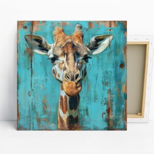 Giraffe Portrait Art