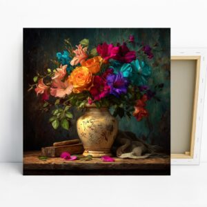 Vibrant Floral Still Life Art