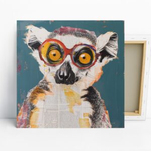 Lemur with Glasses Art