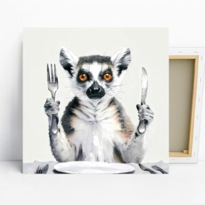 Lemur Dining Art