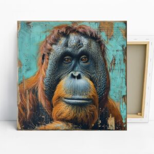 Orangutan Portrait Art