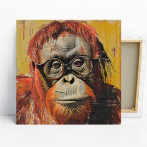 Orangutan Reading Art