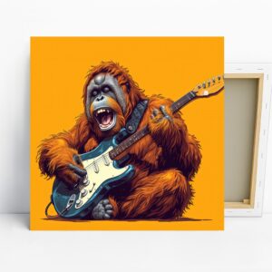 Orangutan Guitar Art