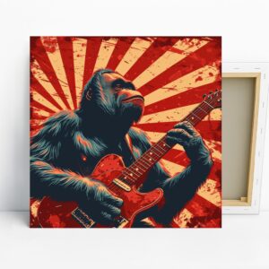 Orangutan Rock Guitarist Art