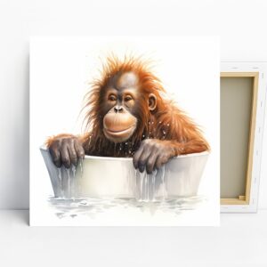 Orangutan Bath Time Art